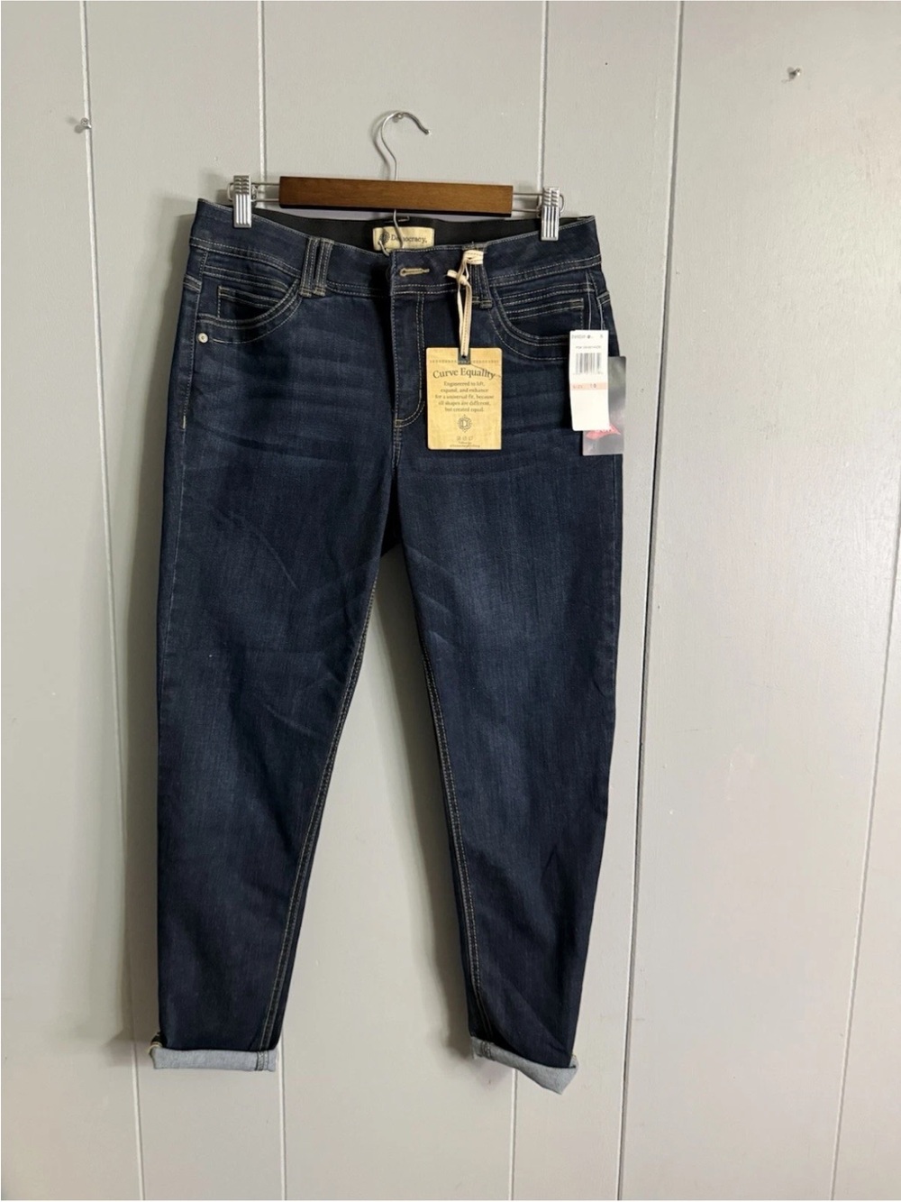 Ab technology Democracy Women's Boyfriend Jeans - Dark Indigo